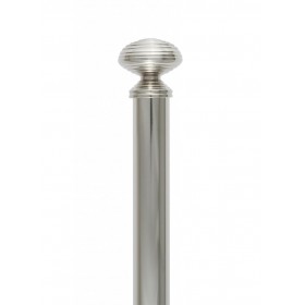 Embout Tube et support 25mm - Accessoires tringles rideaux Auro - Régency Nickel Poli - Tringle Houles